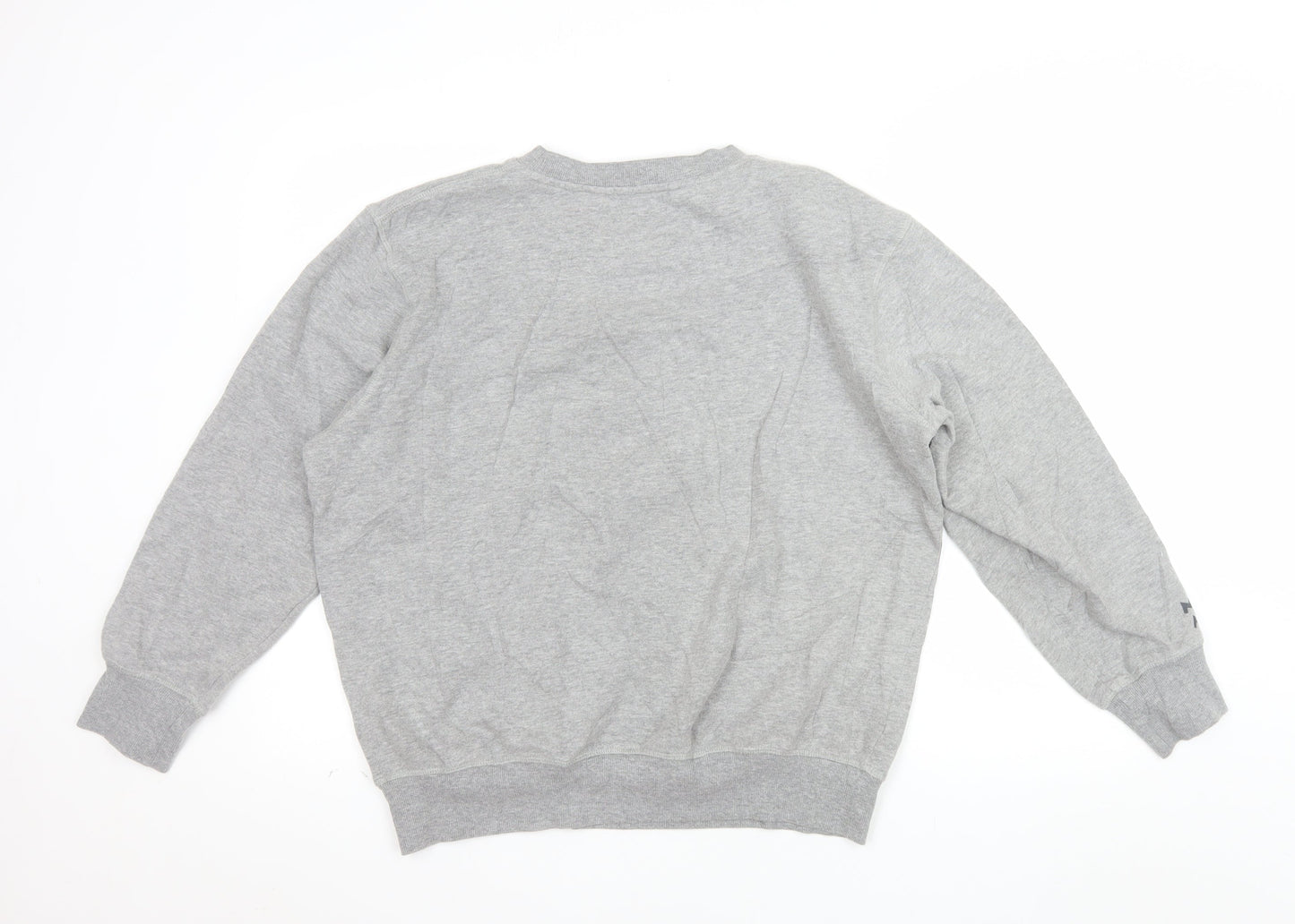 GU Men's Grey Mickey Mouse Graphic Pullover Sweatshirt Size L