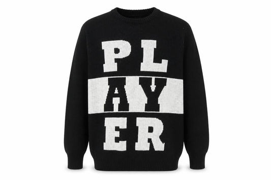 New Look Men Black Medium Graphic Pullover Jumper Crew Neck