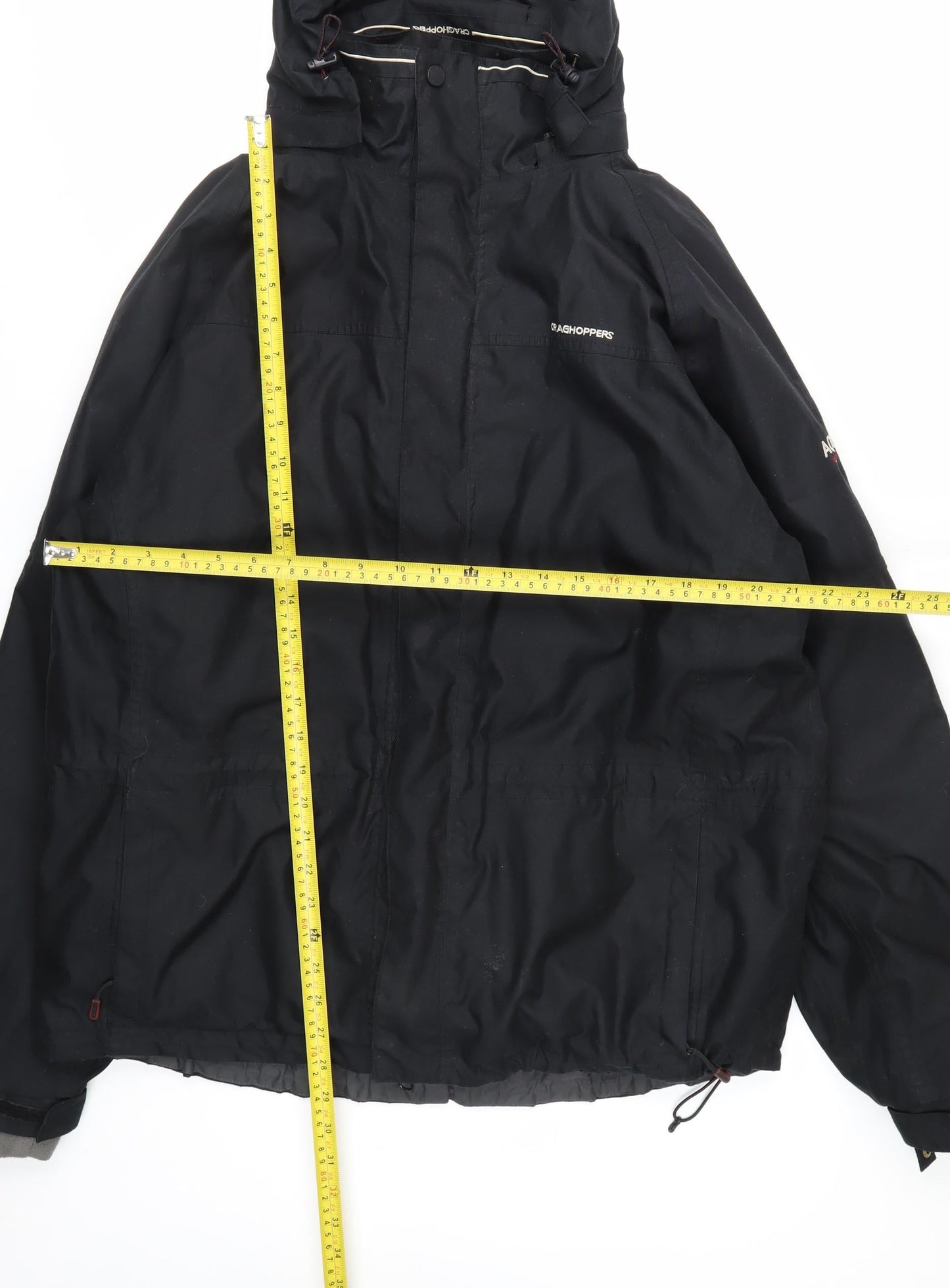Craghoppers Men's Black Waterproof Hooded Rain Jacket L