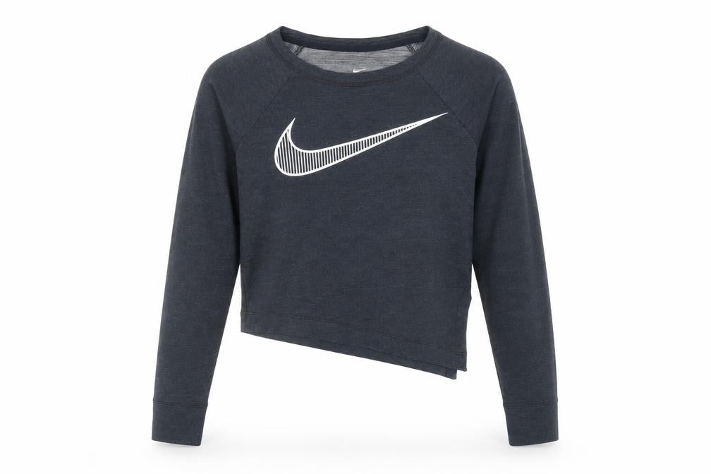 Nike Womens Black XS Dri-Fit Cropped Long Sleeve Sports Top