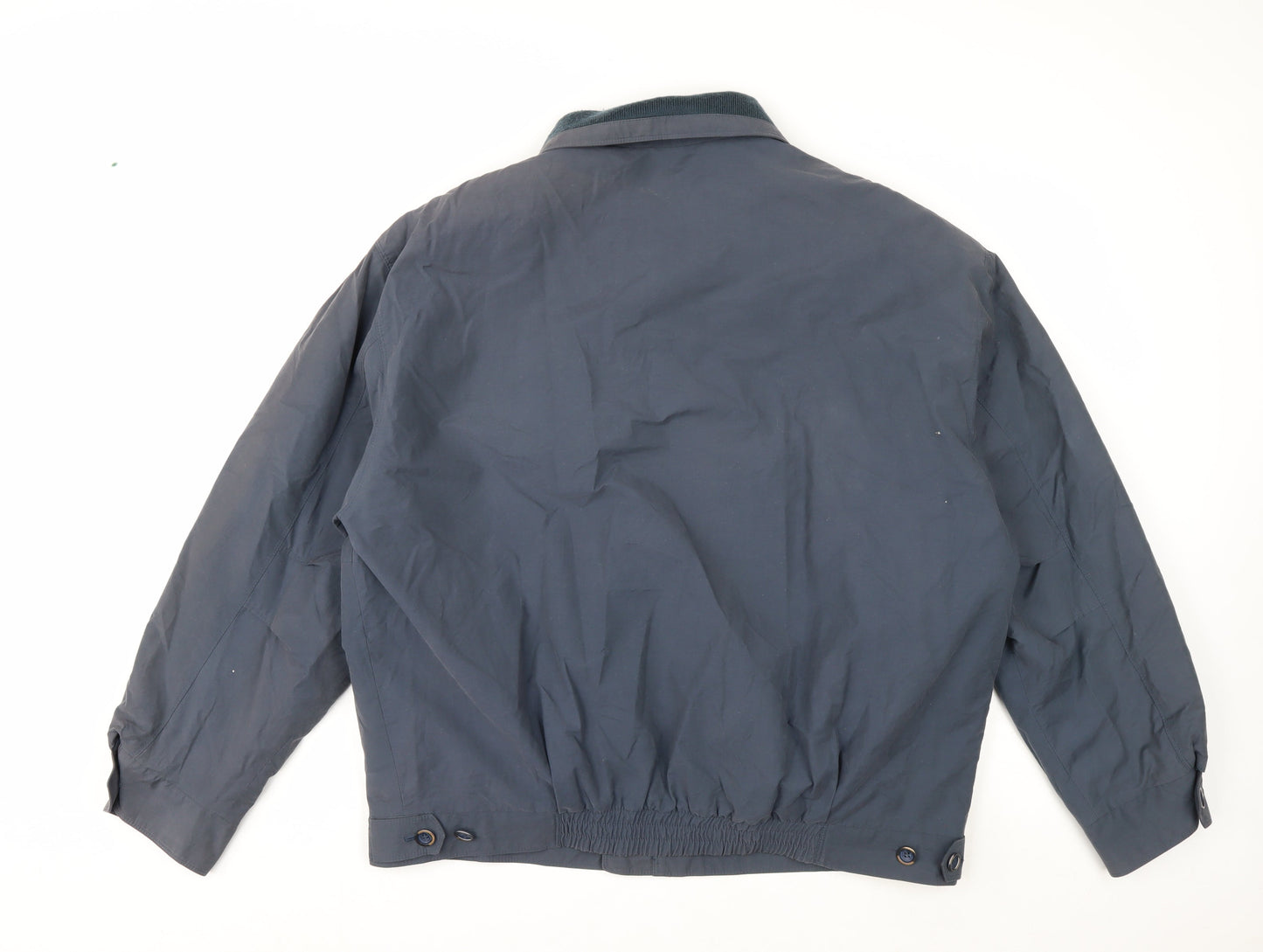 Dannimac Men’s Blue Cotton Nylon Bomber Jacket Lined Size L