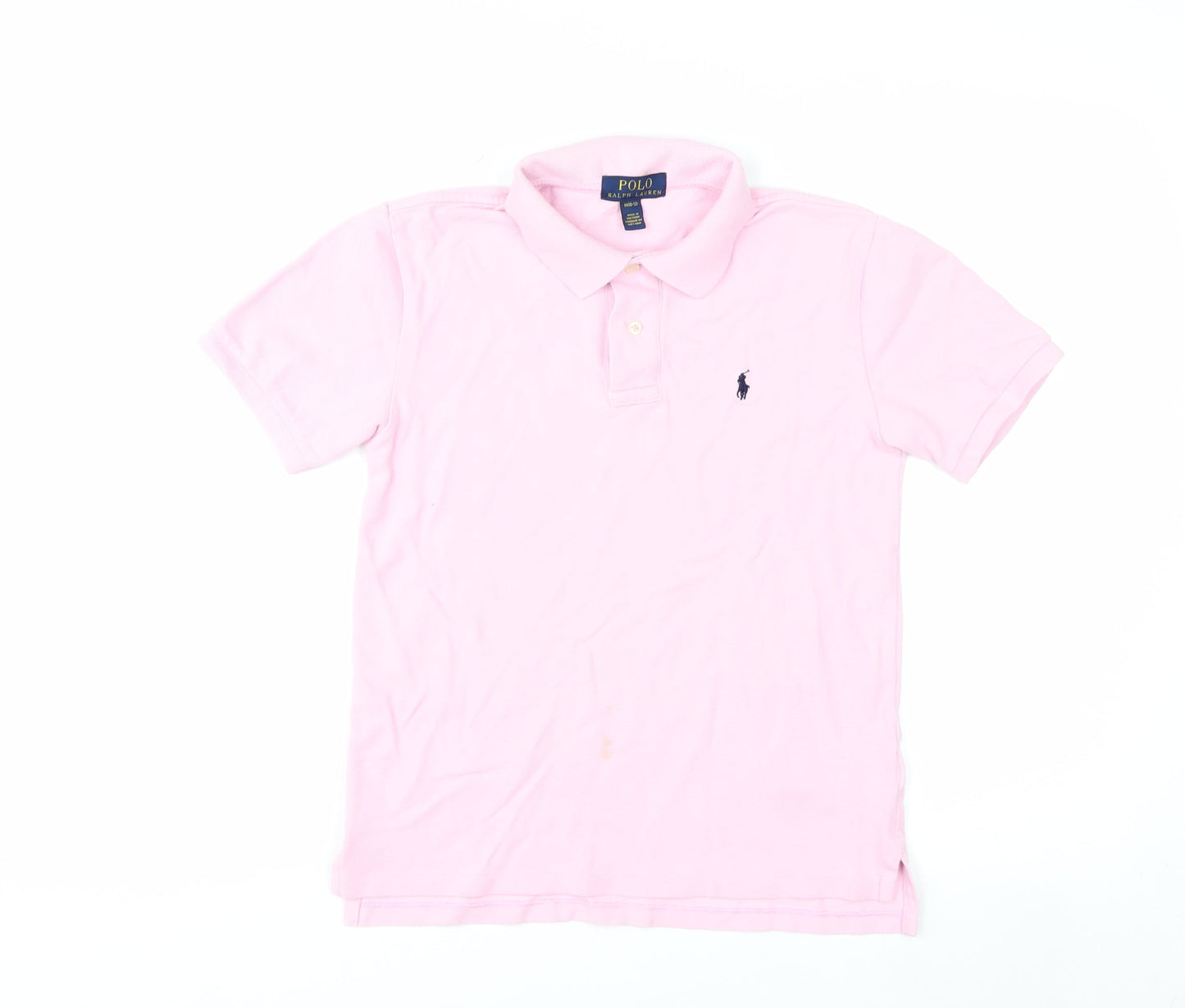 Ralph Lauren Girls Pink Polo Shirt Medium (10-12 Years) 100% Cotton
