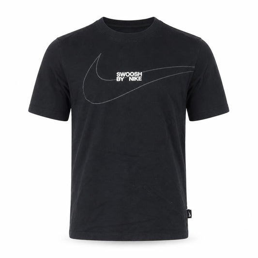 Nike Men’s Black Swoosh Graphic Cotton T-Shirt Size S