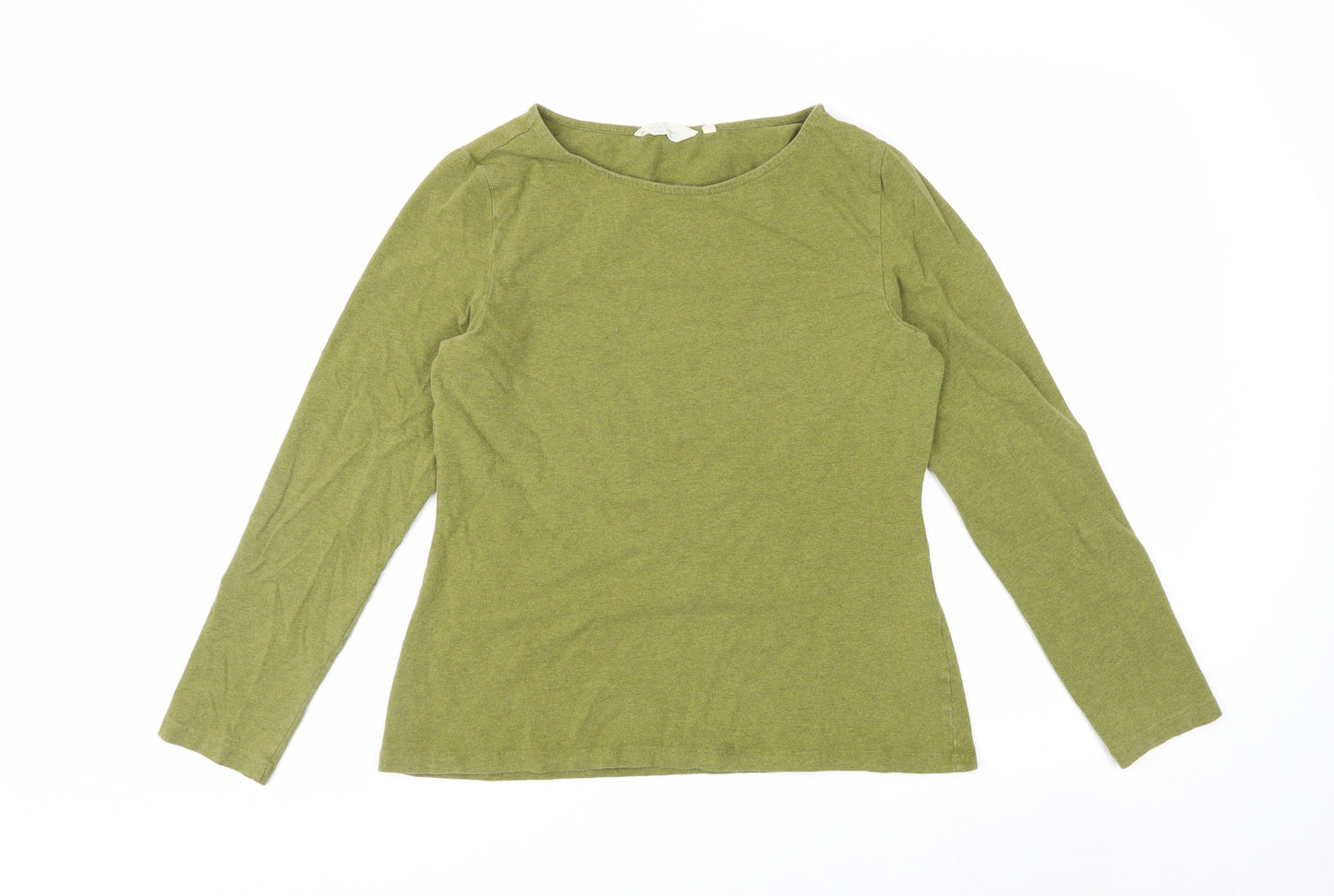 Seasalt Cornwall Women’s Green Long Sleeve Basic T-Shirt Size 14