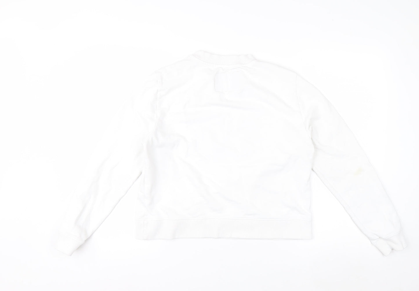 Calvin Klein Jeans Women's White Logo Sweatshirt Size L