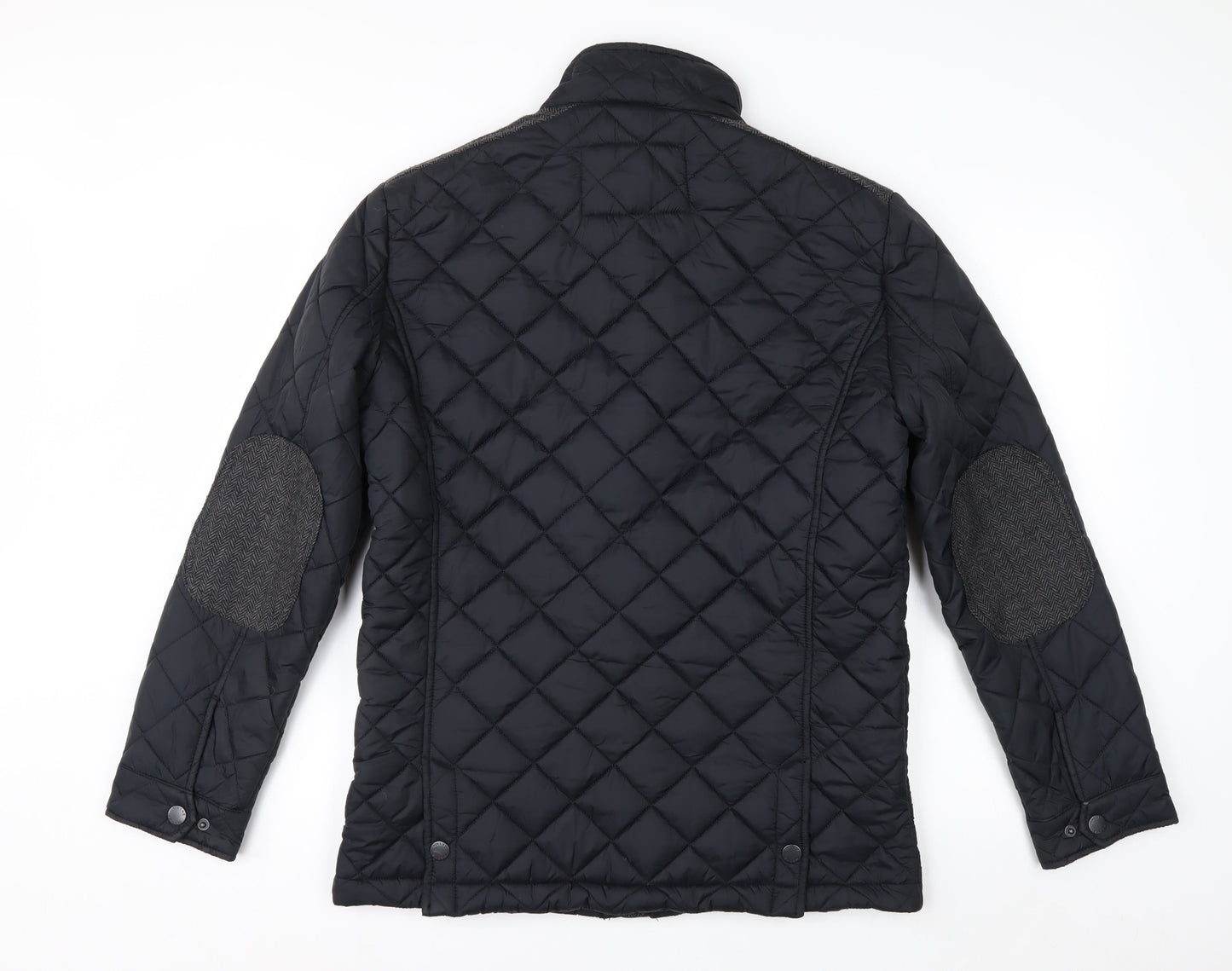 Maine New England Men's Black Quilted Nylon Jacket Size S 38in