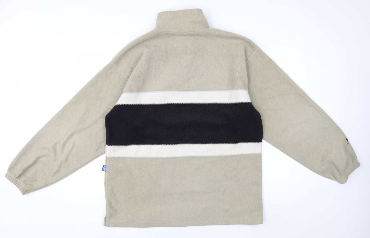Helly Hansen Men’s Beige Fleece Sweatshirt M 1/4 Zip Outdoor Pullover