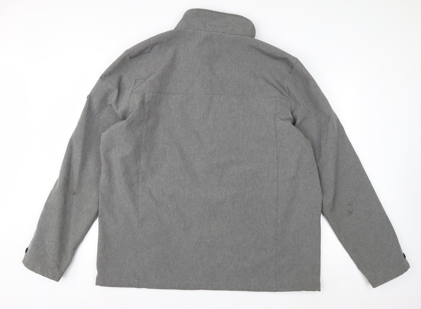 TOG24 Men's Grey 2XL Softshell Jacket Water Resistant Outdoor