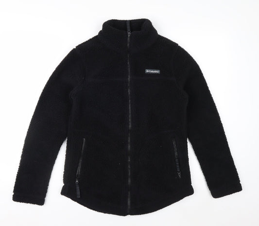 Columbia Womens Black Fleece Full Zip Jacket XS