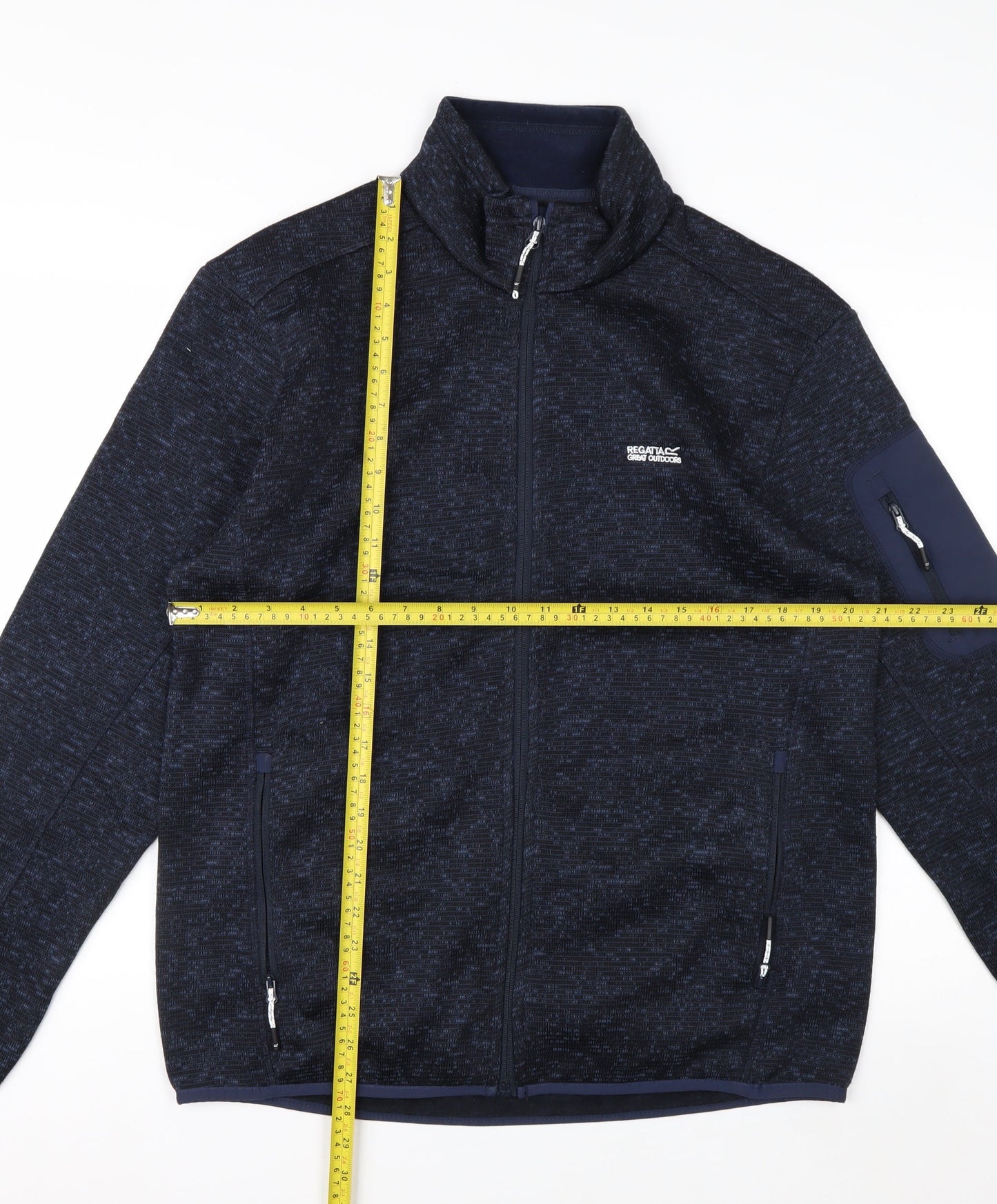 Regatta Men's Blue Full Zip Fleece Jacket Size L Outdoor Casual