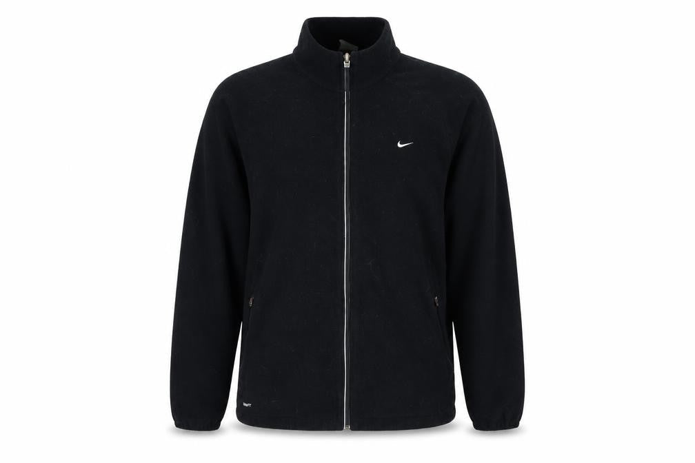 Nike Men's Black L Polyester Fleece Full Zip Jacket