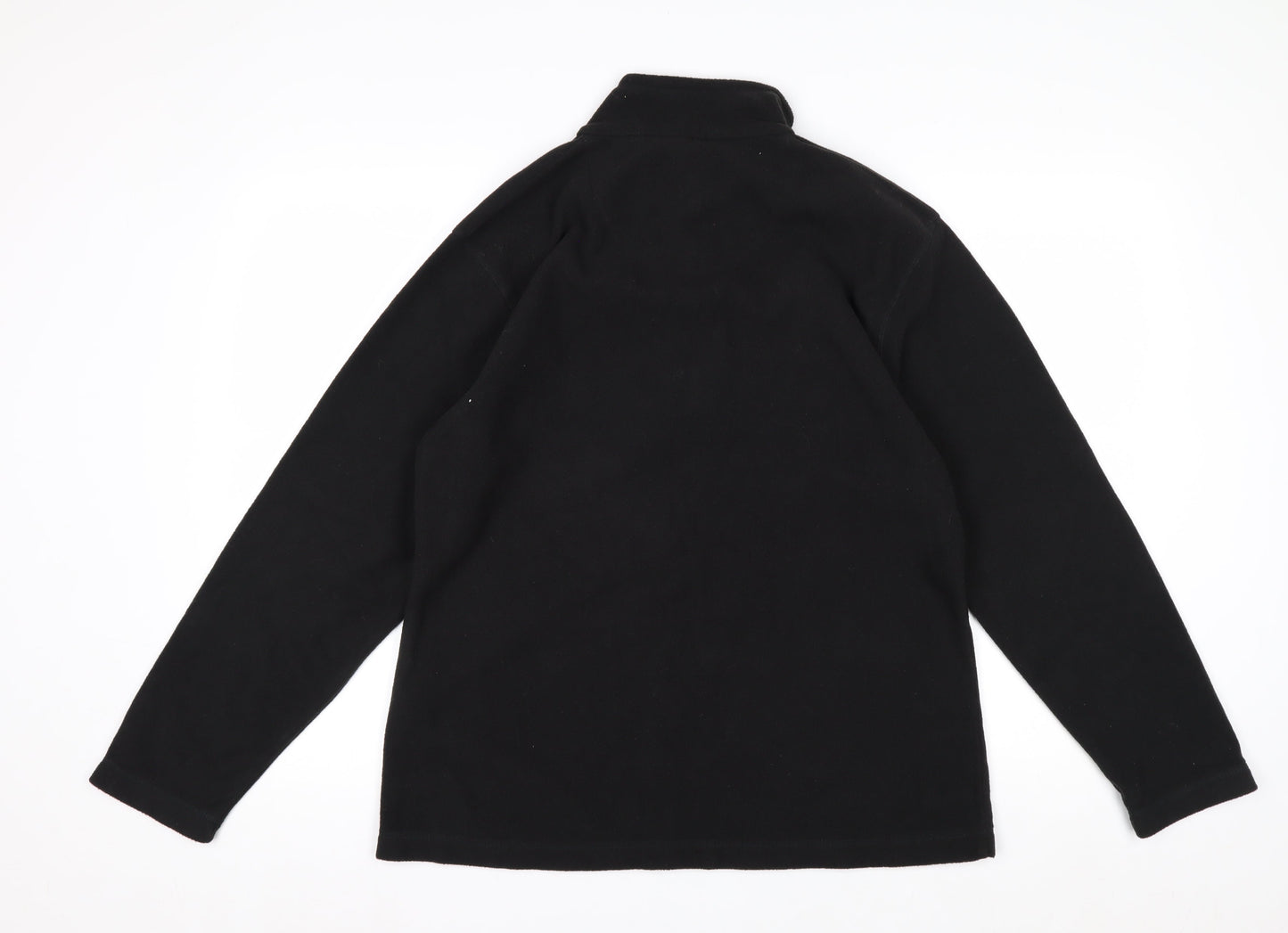 Regatta Women's Black Fleece Pullover Sweatshirt Size 16 1/2 Zip Outdoor