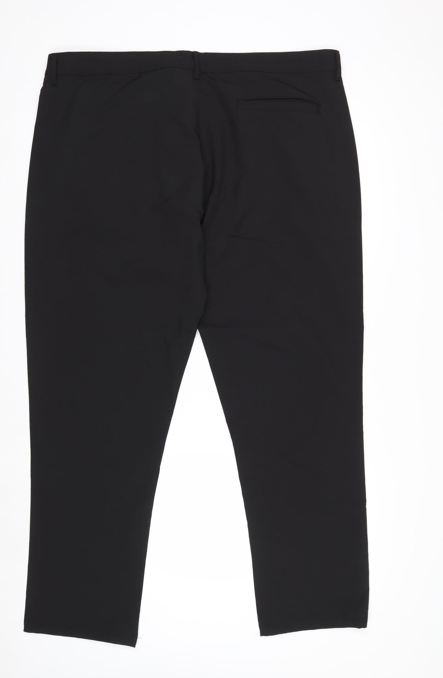 EASY Men’s Black Tapered Fit 40S Smart Trousers