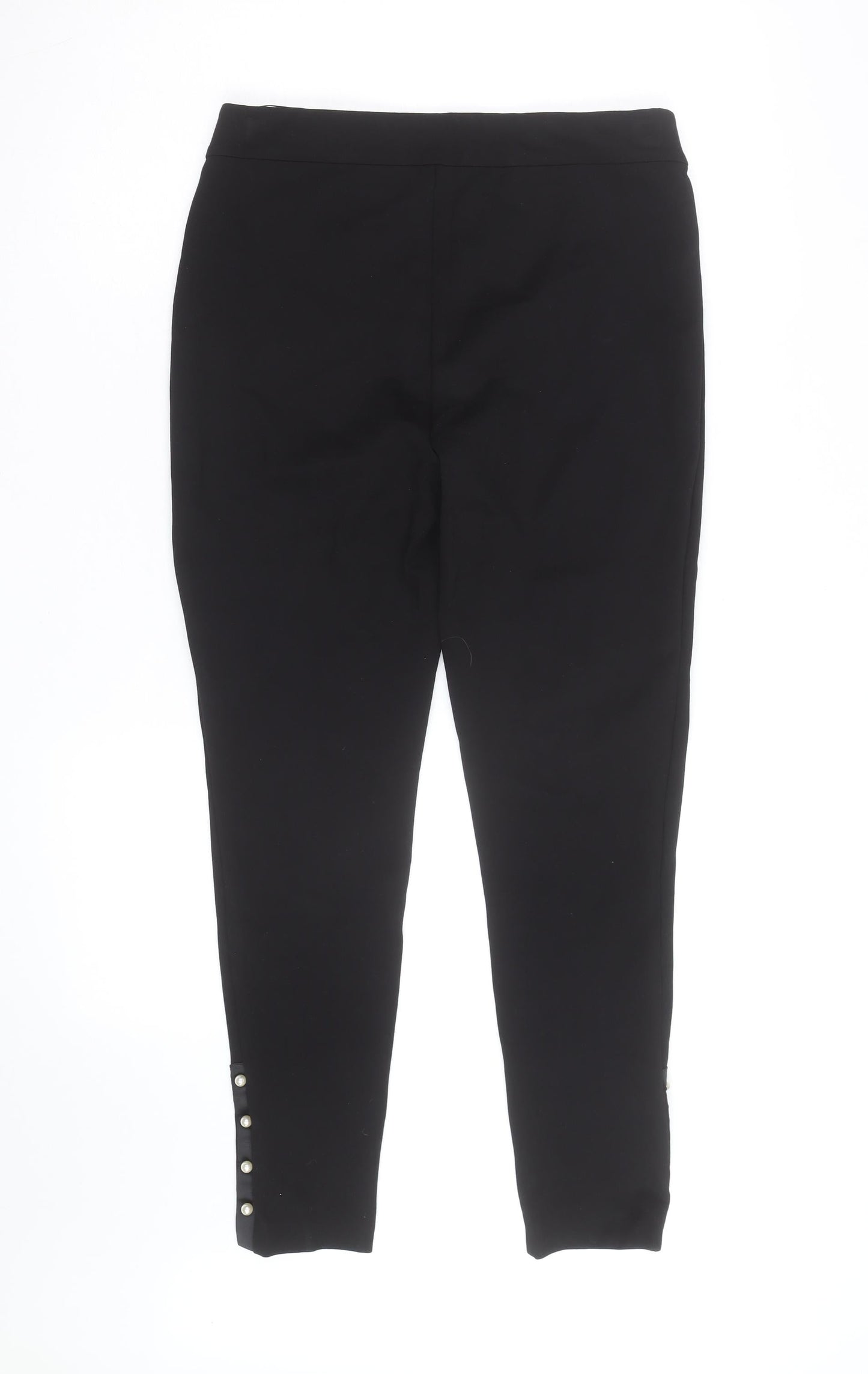 Roman Women’s Black Slim Fit Stretch Leggings Size 12