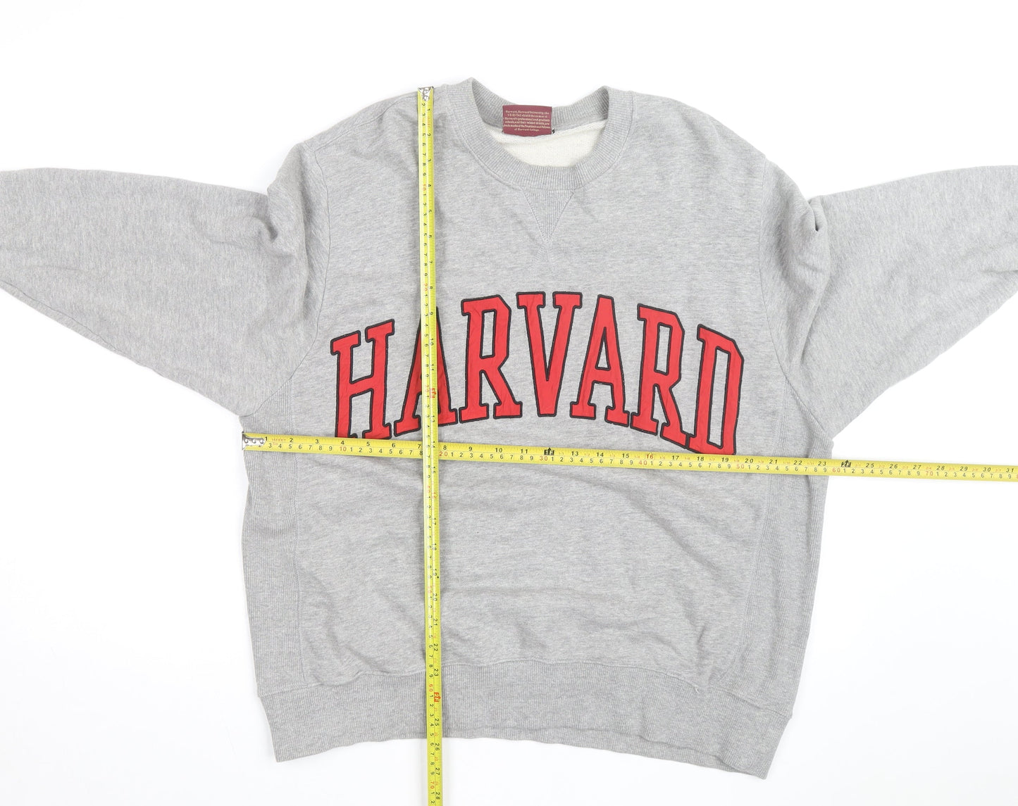 Zara Men’s Grey Harvard University Crew Neck Sweatshirt L
