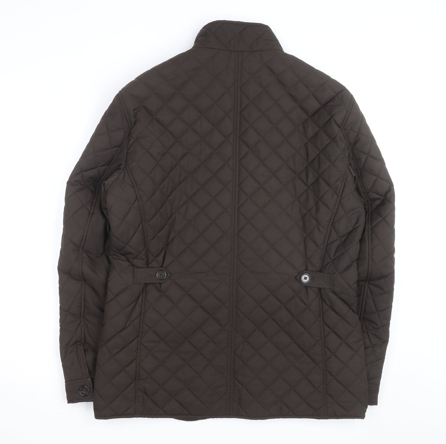 Marks and Spencer Men's Brown Quilted Jacket M Polyester Lined