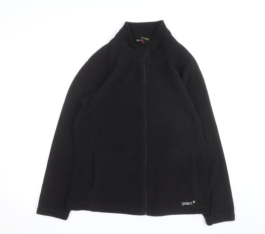Gelert Women Black Fleece Full Zip Jacket Size 18 Regular Fit