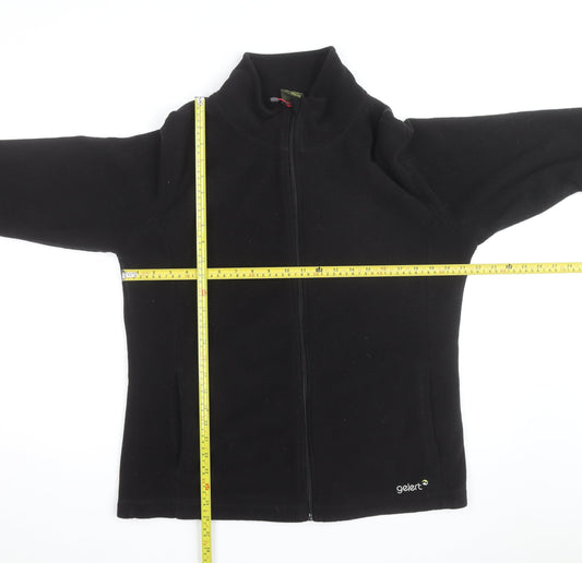 Gelert Women Black Fleece Full Zip Jacket Size 18 Regular Fit