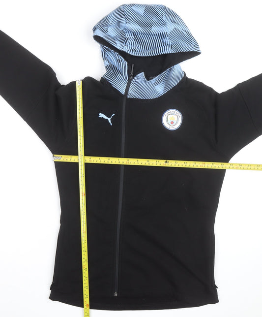 Puma Men’s Black Manchester City Full Zip Hoodie Size S