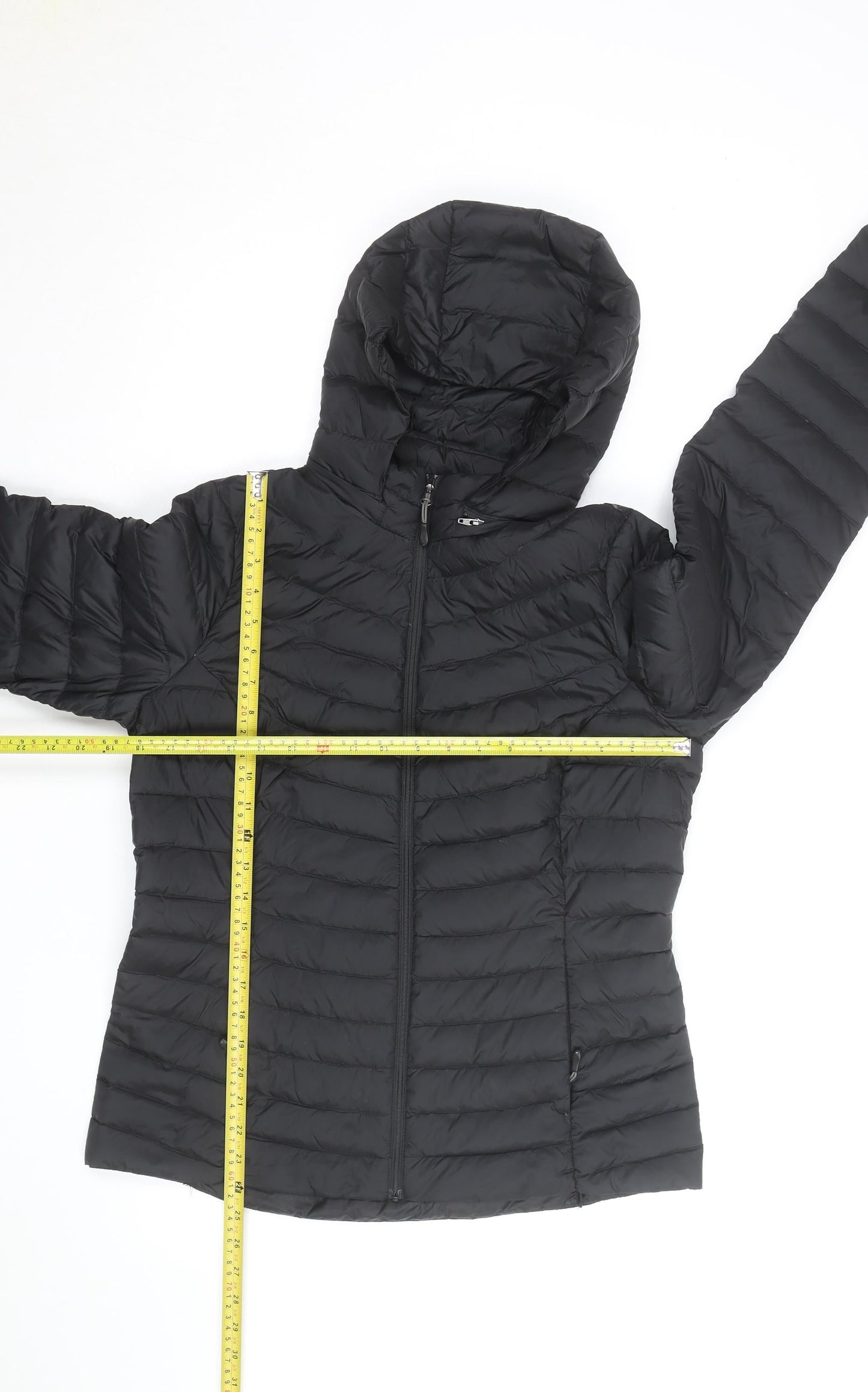 32 Degrees Men’s Black Lightweight Hooded Puffer Jacket Size S