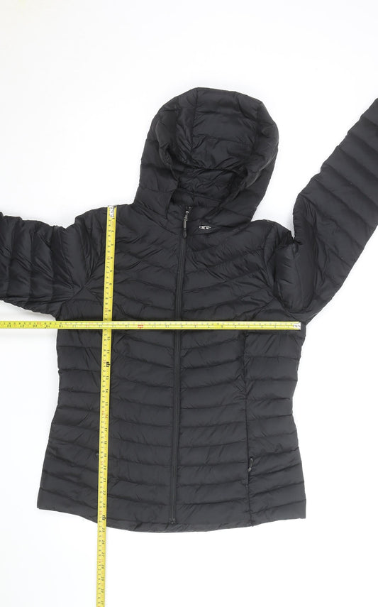 32 Degrees Men’s Black Lightweight Hooded Puffer Jacket Size S