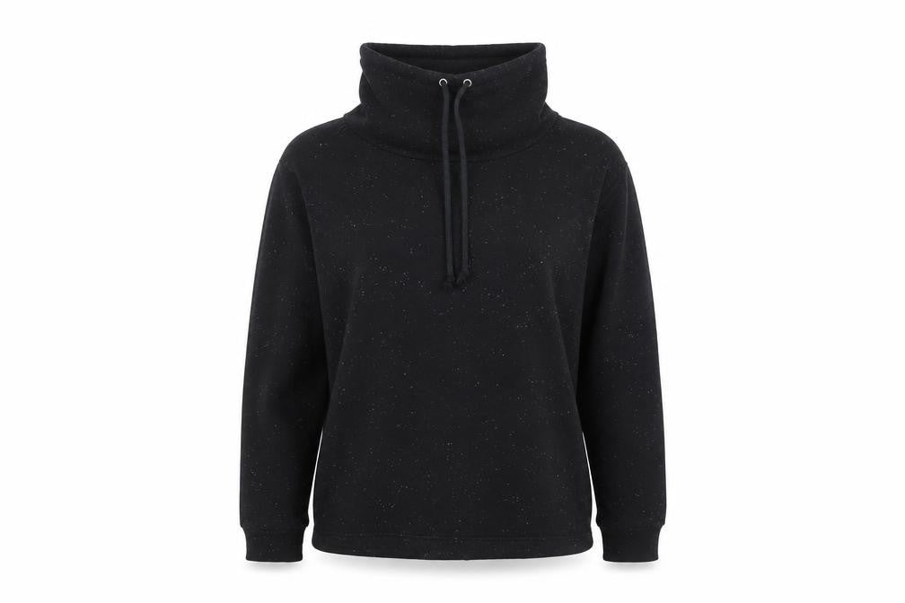 Marks & Spencer Womens Black Size 16 Funnel Neck Pullover Hoodie