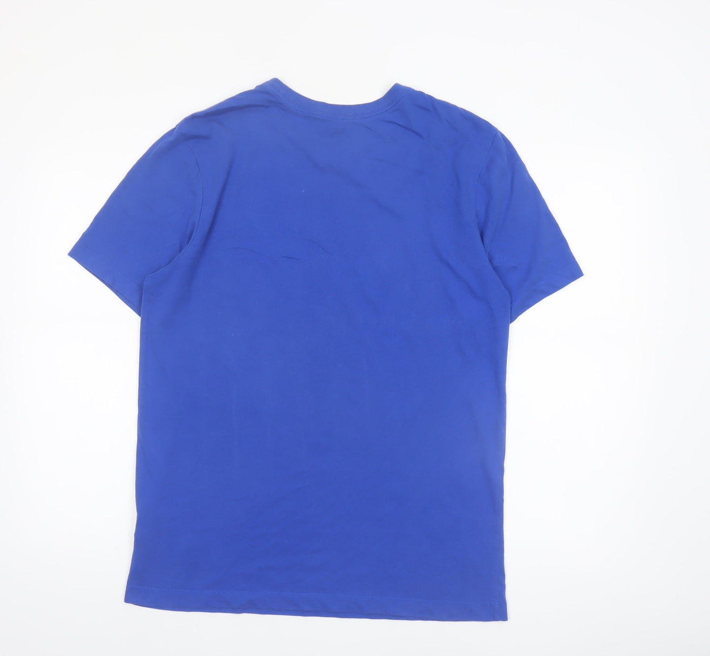 Nike Men's Blue Dri-FIT Graphic Logo T-Shirt M
