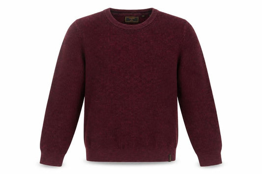 Superdry Men's Red Cotton Crew Neck Jumper Size M