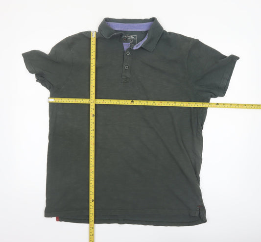Mountain Warehouse Men's Green Organic Cotton Polo Shirt XL