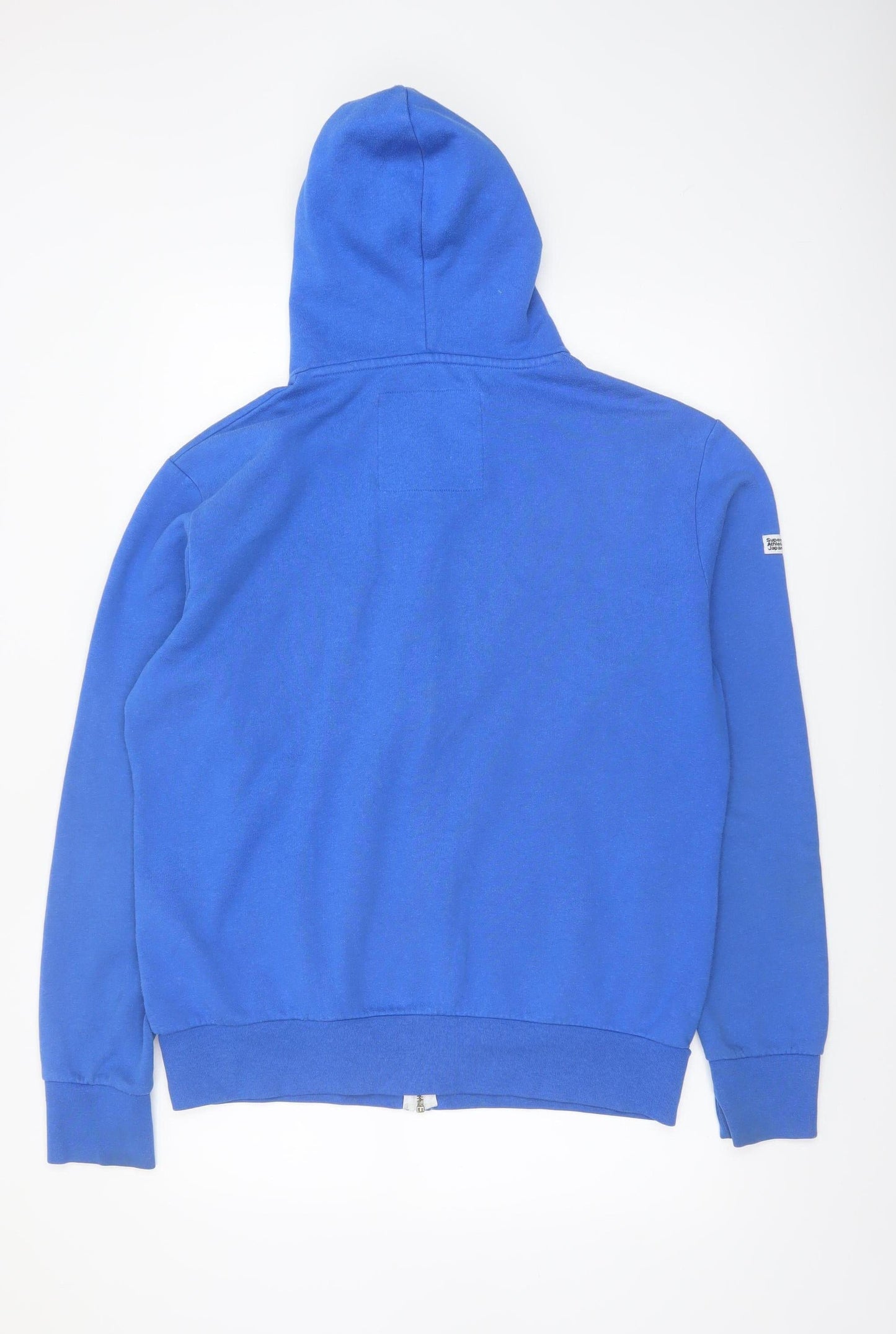 Superdry Men's Blue Full Zip Hoodie XL Cotton Blend Fleece