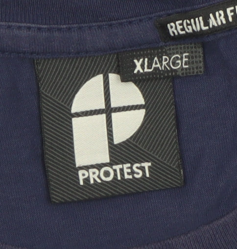 Protest Men's Blue XL Graphic Camper Van Regular Fit T-Shirt