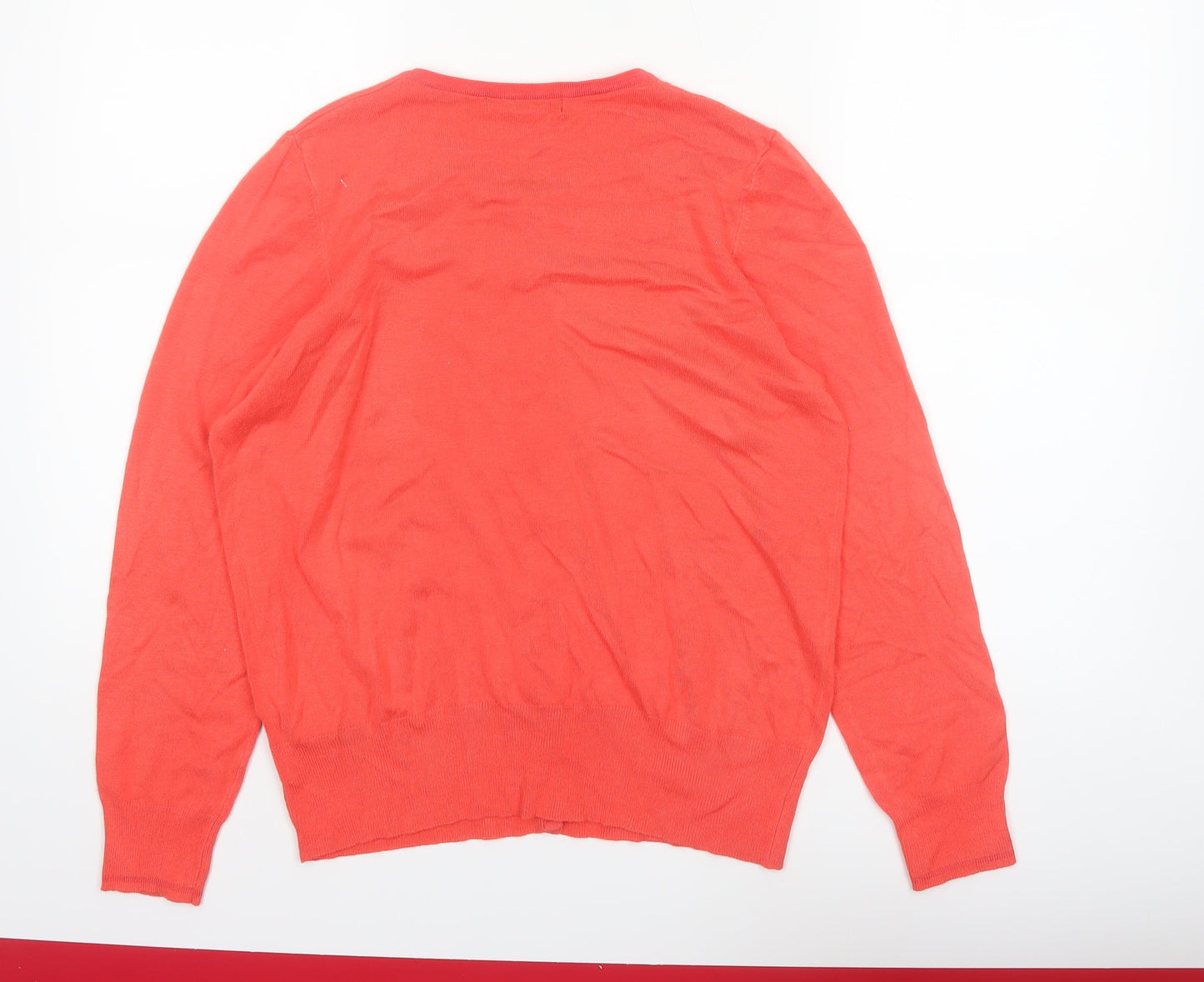 Marks and Spencer Women's Orange Cardigan UK 16 Long Sleeve Knit