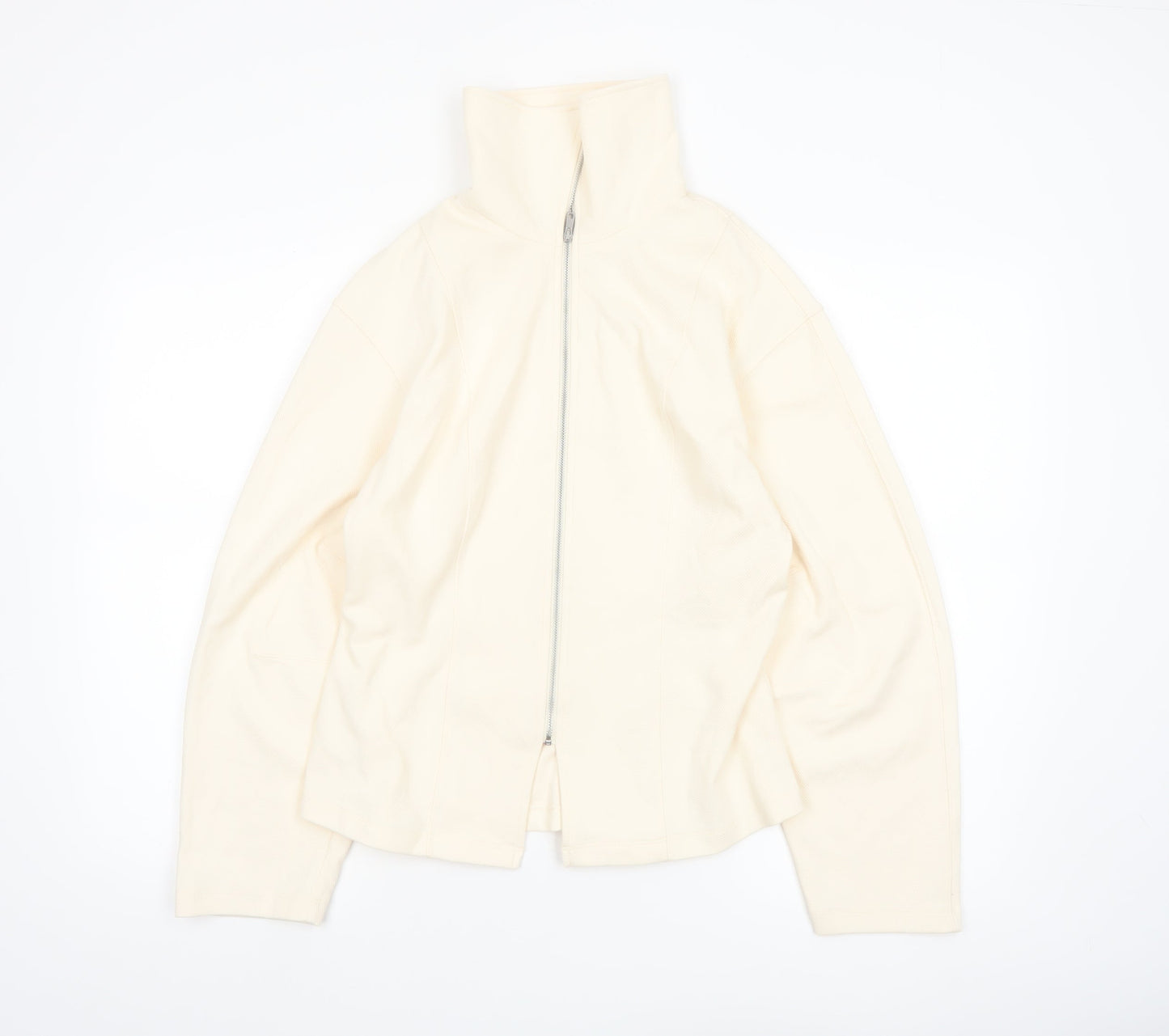 Marks and Spencer Women’s Ivory Full Zip Fleece Jacket Size 12