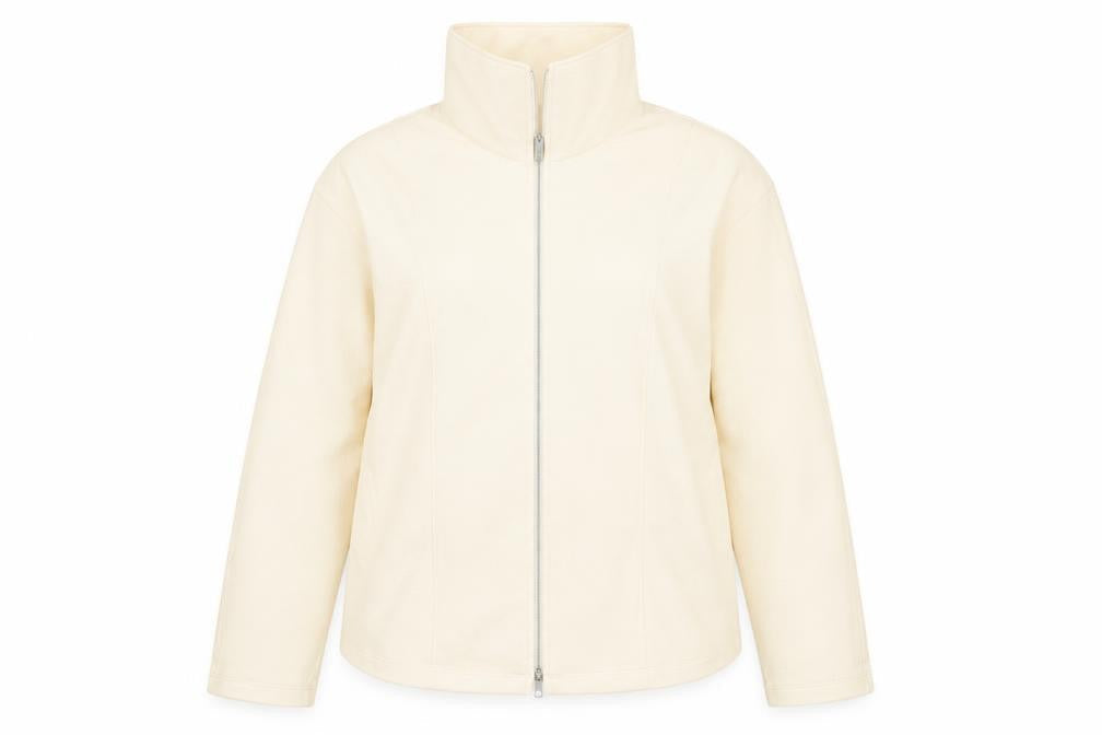 Marks & Spencer Women’s Ivory Full Zip Fleece Jacket Size 12