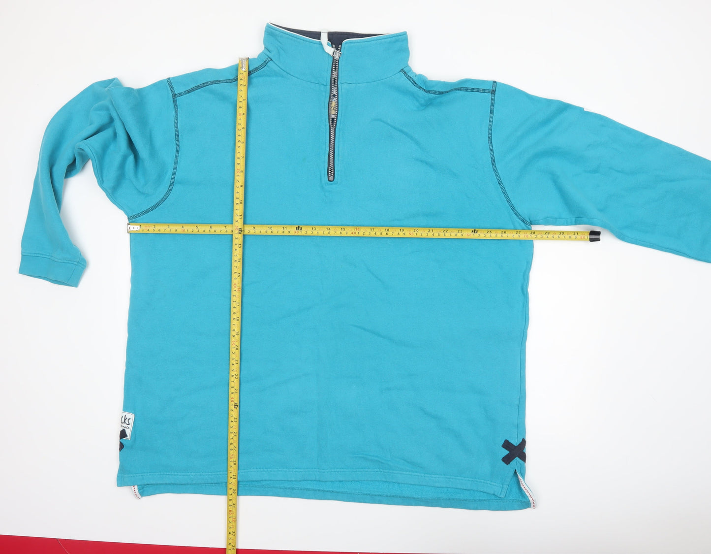 Lazy Jacks Men's Blue 2XL 1/2 Zip Cotton Sweatshirt