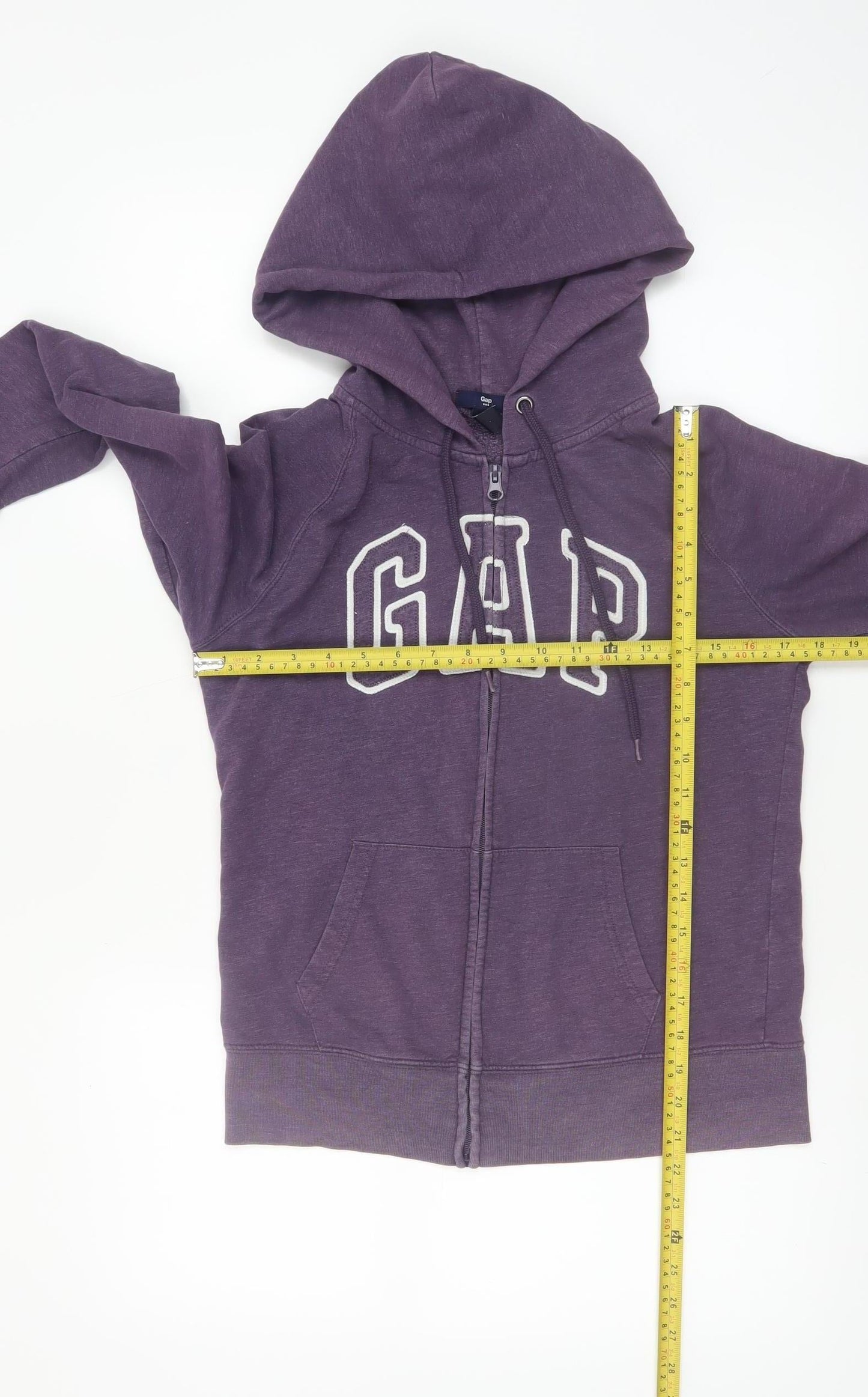GAP Women's Purple Full Zip Hoodie Size M Cotton Blend