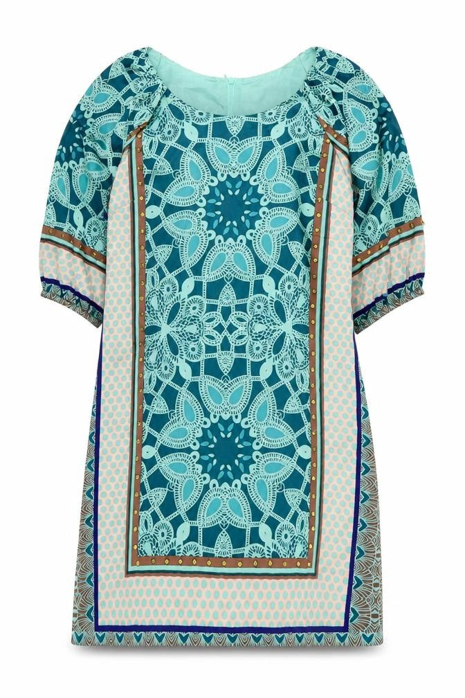 Derhy Women’s Multicoloured Silk Shift Dress Size S