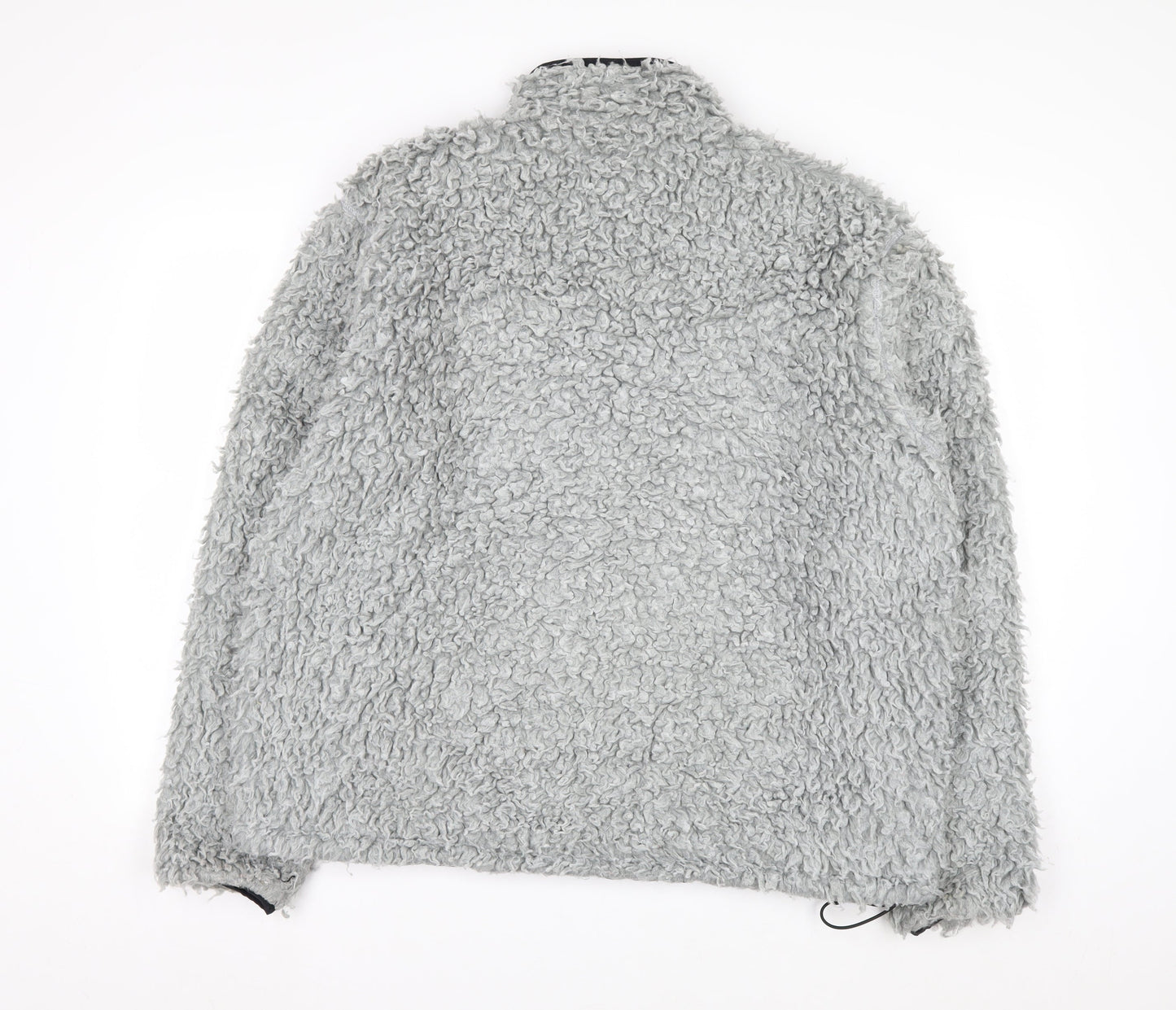 MKI Miyuki Zoku Men’s Grey Full Zip Fleece Sweatshirt Size L