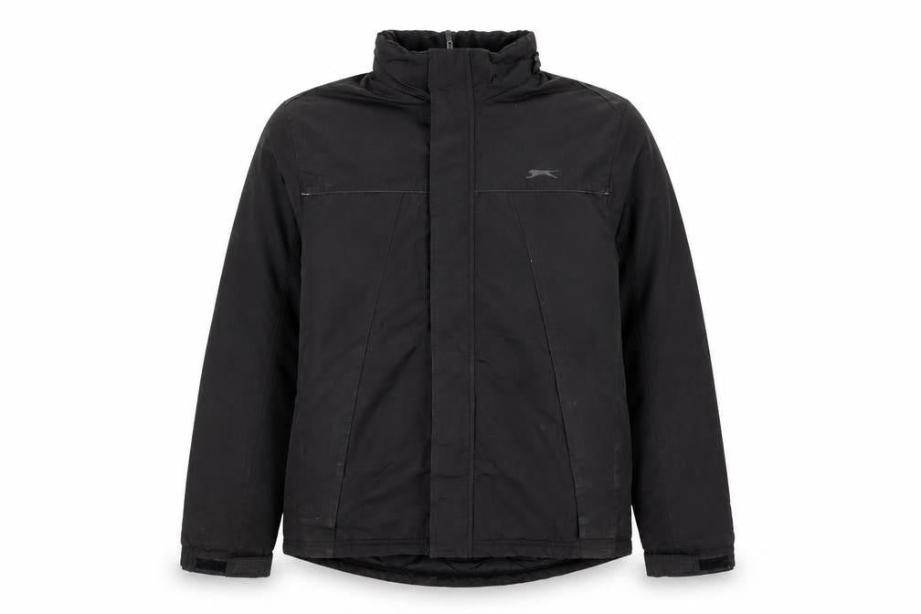 Slazenger Men's Black Medium Puffer Jacket Winter Coat
