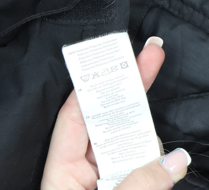Slazenger Men's Black Medium Puffer Jacket Winter Coat
