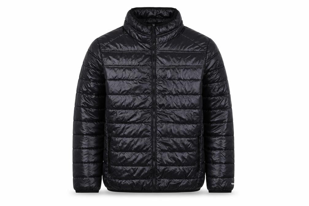 EXIT59 Men's Black Puffer Jacket L Lightweight Full Zip Winter Coat