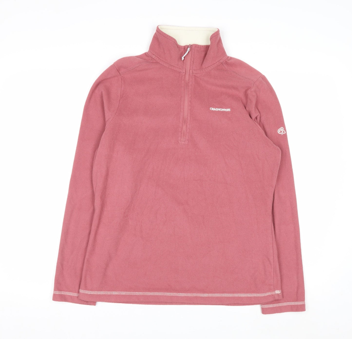 Craghoppers Women Pink 1/2 Zip Fleece Sweatshirt UK 12