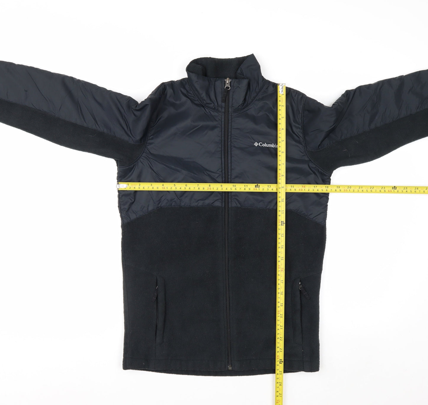 Columbia Men's Black L Fleece Lined Full Zip Outdoor Jacket