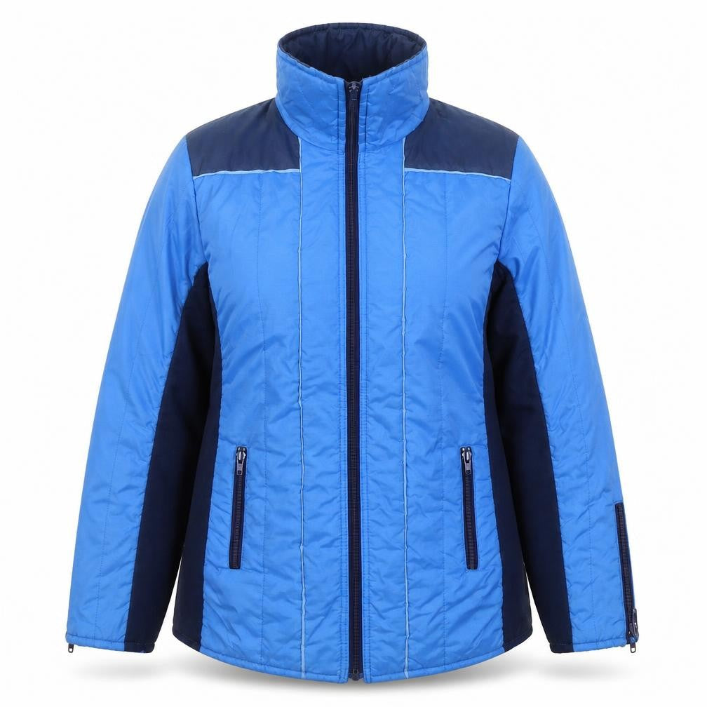 Aquatona Womens Blue Size 16 Puffer Jacket with Zip Pockets