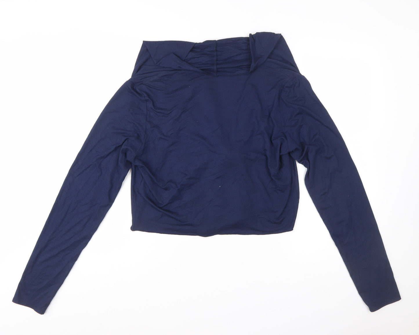 Marks and Spencer Womens Blue Wrap Tie Long Sleeve Blouse Size 16 Plus