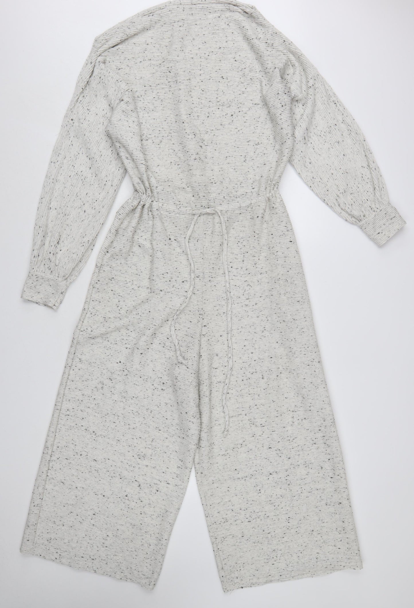 ASOS DESIGN Women’s Ivory Fleck Knit Wide-Leg Jumpsuit UK 10