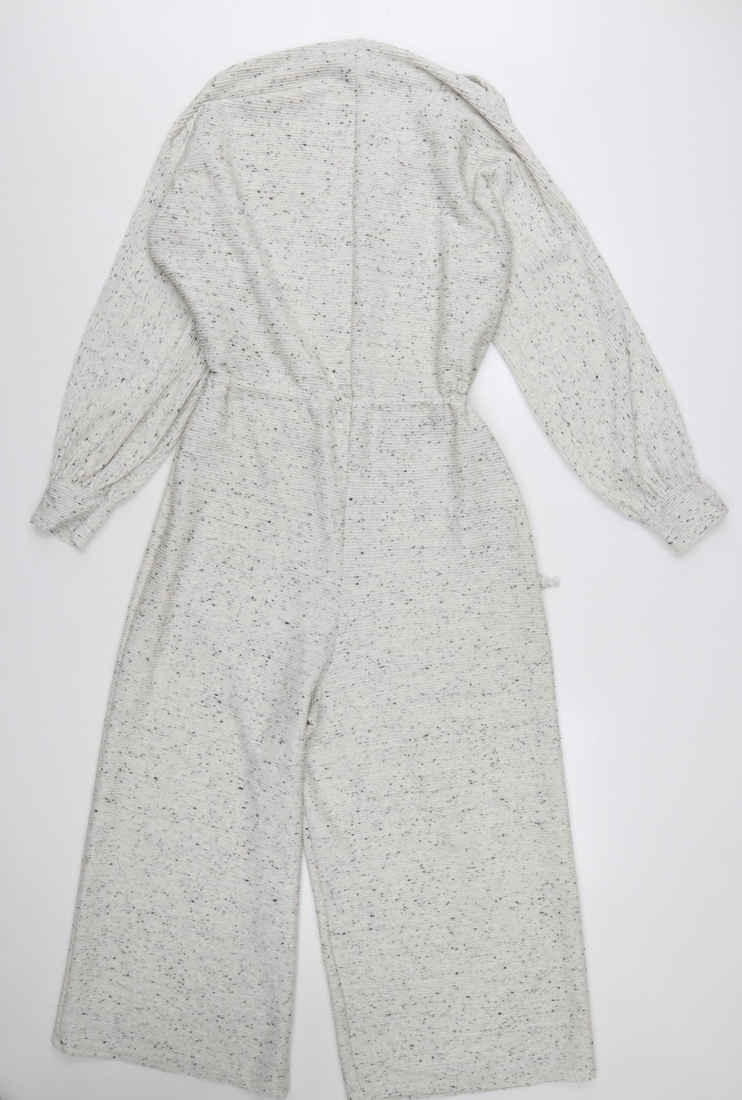 ASOS DESIGN Women’s Ivory Fleck Knit Wide-Leg Jumpsuit UK 10