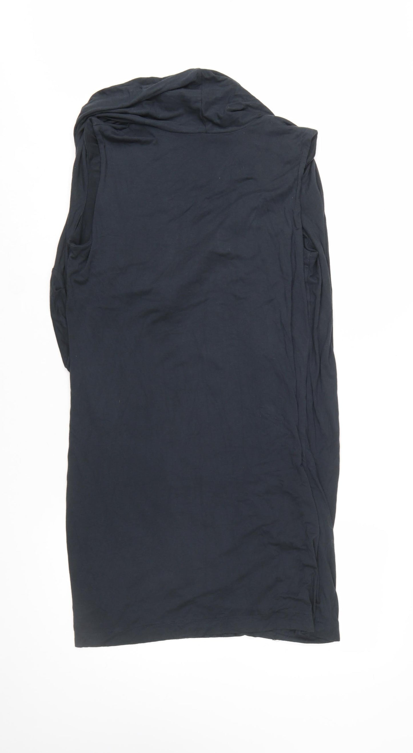 Firetrap Womens Black L Jersey Cowl Neck T-Shirt Dress