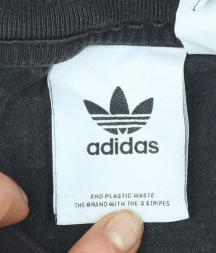 Adidas Men's Black Crew Neck Short Sleeve T-Shirt Size S