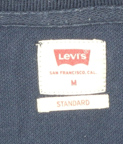 Levi's Men's Blue Cotton Polo Shirt M Regular Fit Classic Style